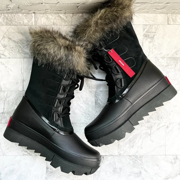 NEW SOREL Joan of Arctic Next Faux Fur Waterproof Snow Boots - Picture 5 of 8